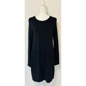 Lou & Grey Size M Long Sleeve Sweatshirt Dress Soft Cozy Casual Minimalist